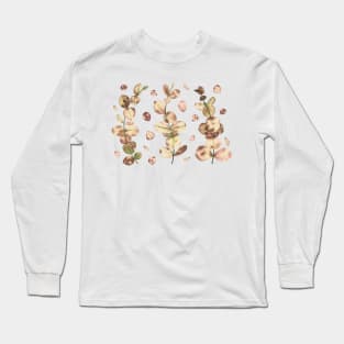 Caramel Eucalyptus Leaves Long Sleeve T-Shirt